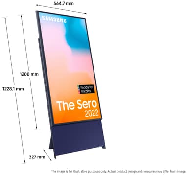 Samsung 43" LS05B The Sero 4K QLED TV (2022)