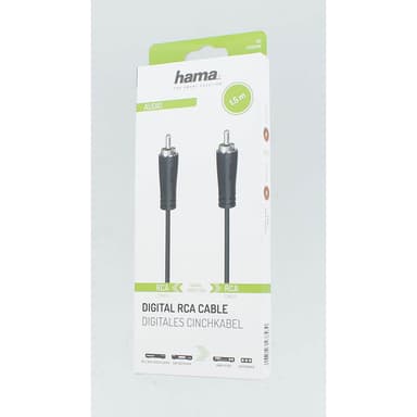 HAMA Lydkabel RCA-RCA Digital 1,5m