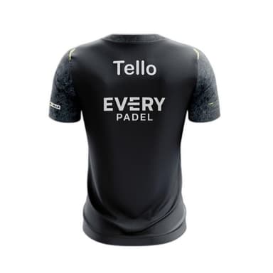 Bullpadel T-shirt - Svart/Grå XL