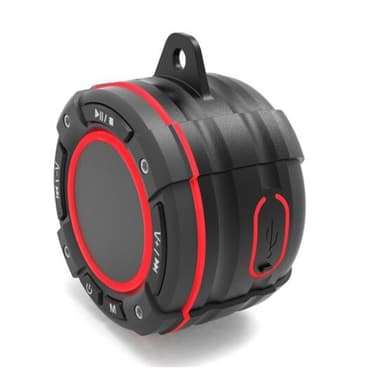 Vanntett multifunksjonell Bluetooth-høyttaler Svart