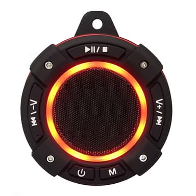 Vanntett multifunksjonell Bluetooth-høyttaler Svart