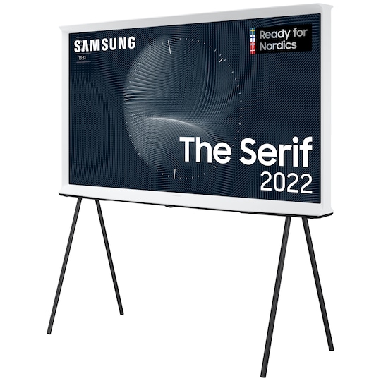 Samsung 50   The Serif 4K QLED TV (2022, Cloud White)