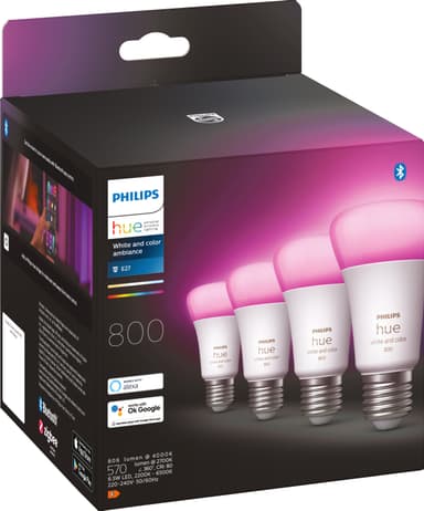 Philips Hue WCA 6,5W A60 E27 4-pk.