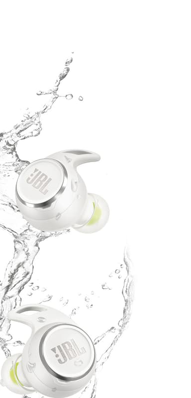 JBL Reflect Aero helt trådløse in-ear hodetelefoner (hvit)
