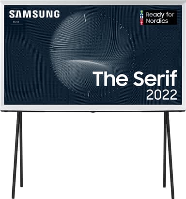 Samsung 50   The Serif 4K QLED TV (2022, Cloud White)