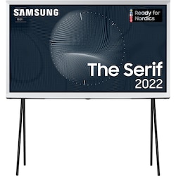 Samsung 50   The Serif 4K QLED TV (2022, Cloud White)