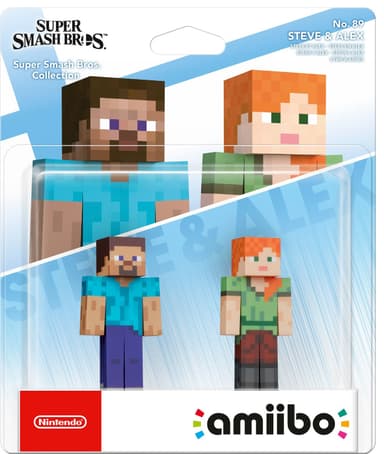 Nintendo Amiibo character - Super Smash Bros. Col. - Steve og Alex