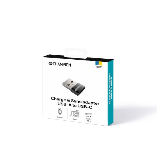 Champion Adapter USB-A til USB-C hunn