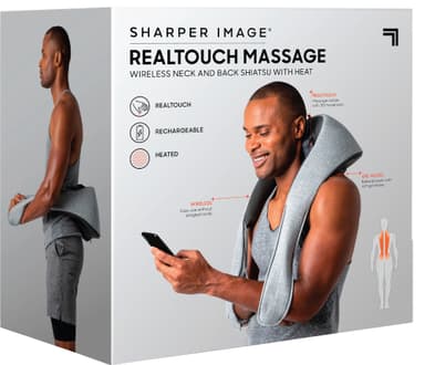 Sharper Image Shiatsu massasjeapparat til nakke og rygg med varme P000287