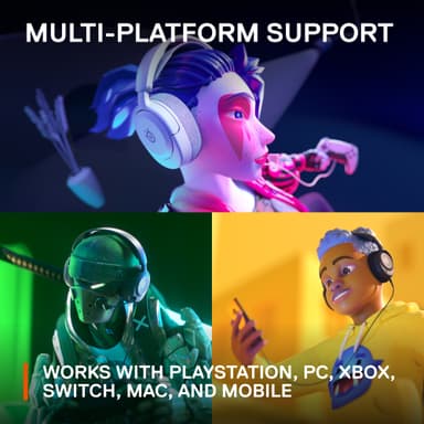 SteelSeries Arctis Nova 1P gaming headset (hvit)