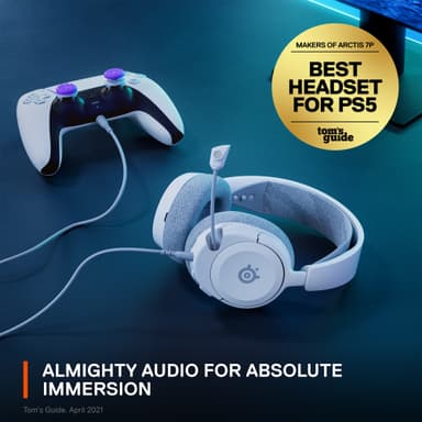 SteelSeries Arctis Nova 1P gaming headset (hvit)