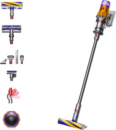 Dyson V12 Slim Absolute støvsuger 39800601 (gul/nikkel)