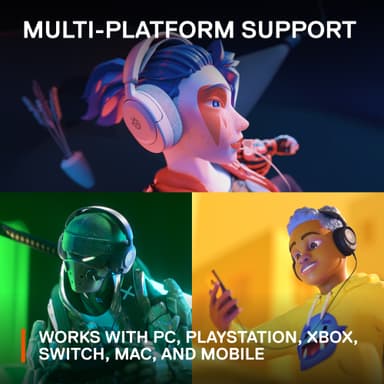 SteelSeries Arctis Nova 1 gaming headset (hvit)