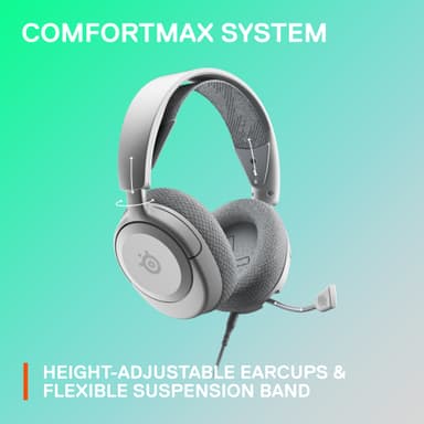 SteelSeries Arctis Nova 1 gaming headset (hvit)
