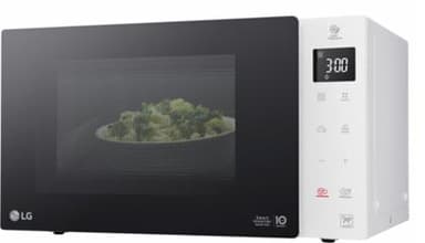 LG mikrobølgeovn MS23NECBW 23 L, frittstående, berøringskontroll, 1000 W, hvit, avrimingsfunksjon