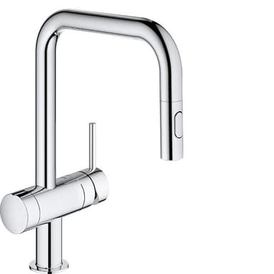 Grohe Minta blandebatteri med U-kran og ventil for oppvaskmaskin (krom)