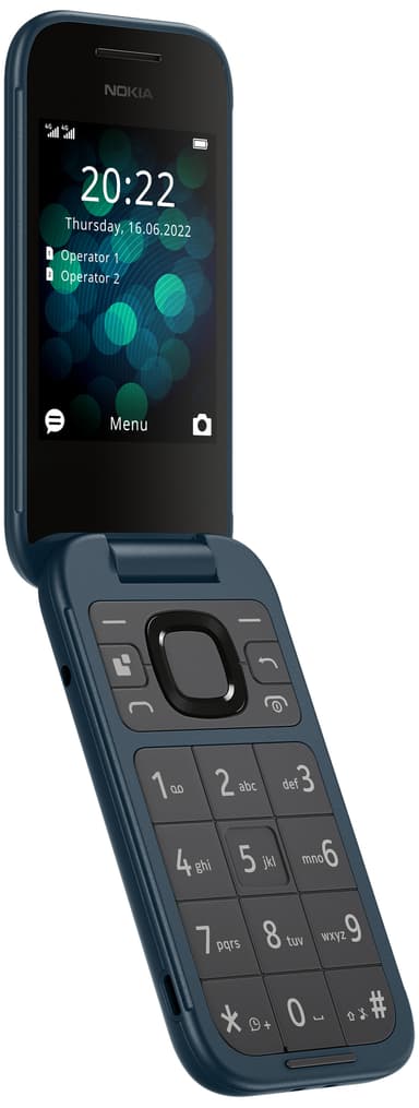 Nokia 2660 Flip mobiltelefon (blå)