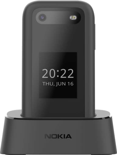 Nokia 2660 Flip mobiltelefon (sort)