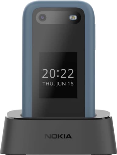 Nokia 2660 Flip mobiltelefon (blå)