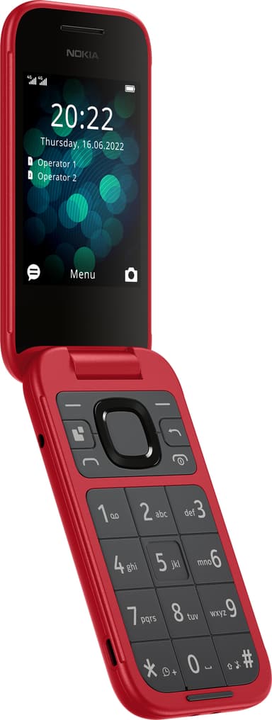 Nokia 2660 Flip mobiltelefon (rød)