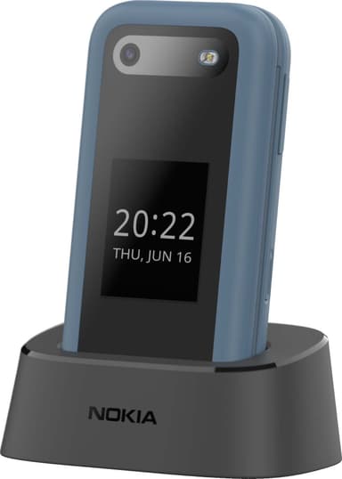 Nokia 2660 Flip mobiltelefon (blå)