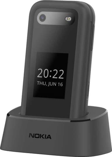 Nokia 2660 Flip mobiltelefon (sort)