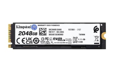 Kingston KC3000 PCIe 4.0 intern NVMe M.2 SSD (2048 GB)