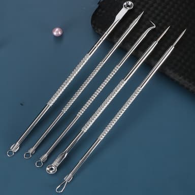 Akne nåler / hudorm fjerner 4 instrumenter i rustfritt stål