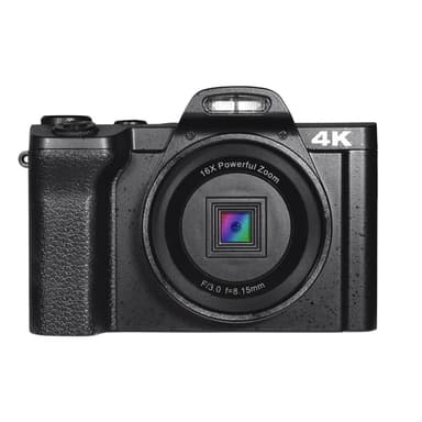 Digitalkamera 4K 48MP 16 x Zoom Svart