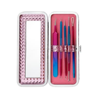 Blackhead remover kit rustfritt stål 6 deler Flerfarget