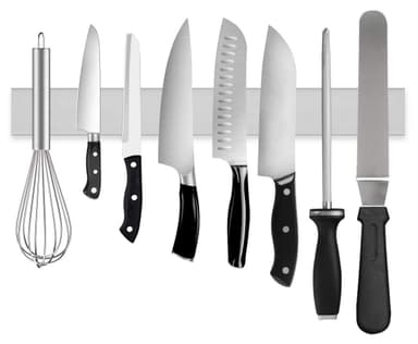 Magnetisk knivlist Sølv 30 cm