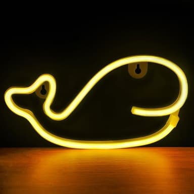 Neon-skilt - Hval