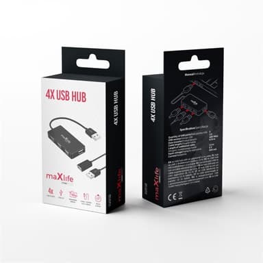 Maxlife USB-hub 4x porter
