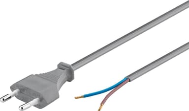 Goobay Kabel med eurokontakt for montering, 1,5 m, grå