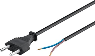 Goobay Kabel med eurokontakt for montering, 1,5 m, sort