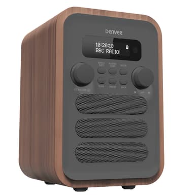 Denver FM/DAB+ Radio Bluetooth Tre/grå