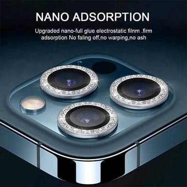 INF Kamerabeskyttelse 3-pakning Sort iPhone 13 Pro/13 Pro Max