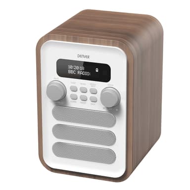 Denver FM/DAB+ Radio Bluetooth Tre/Hvit