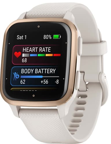 Garmin Venu Sq 2 Music smartklokke (Ivory & Gold)