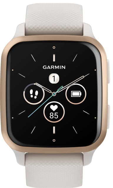 Garmin Venu Sq 2 Music smartklokke (Ivory & Gold)