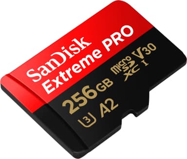 SanDisk Extreme PRO® 256GB microSDXC™ UHS-I-kort med adapter