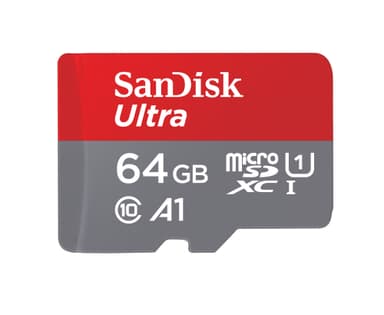 SanDisk Ultra® 64GB microSDXC™ UHS-I-kort