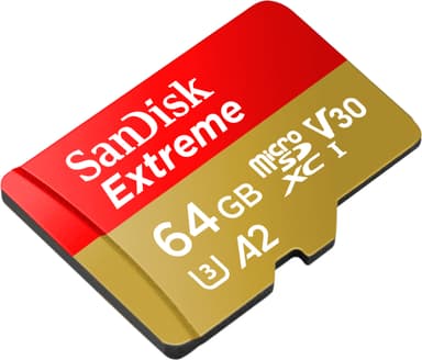 SanDisk Extreme® 64GB microSDXC™ UHS-I-kort
