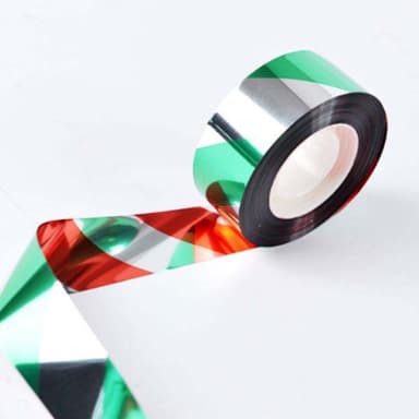 Reflekterende fugleskremseltape 50 mx 2,4 cm 5 Rull Grønn