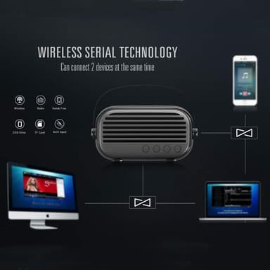 Bærbar Bluetooth trådløs høyttaler AUX