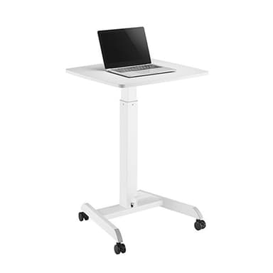 Lite Høybart / senkbart databord/ laptopbord på hjul