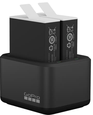 GoPro Dual batterilader + 2 batterier