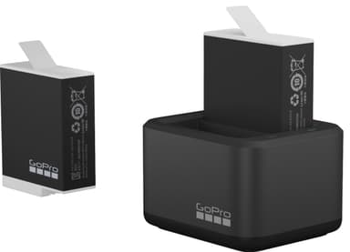 GoPro Dual batterilader + 2 batterier