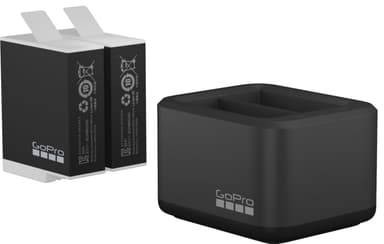 GoPro Dual batterilader + 2 batterier