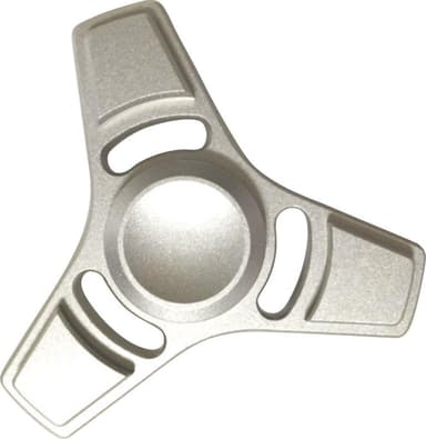 Fidget Spinner Star - Sølv - Aluminium